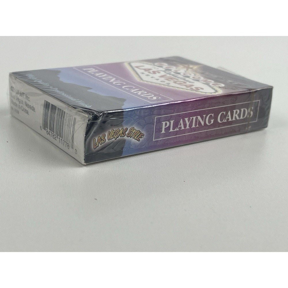 Vtg Welcome To Las Vegas Nevada Design Sealed Deck of Playing Cards 2003 JJT Inc - Picture 5 of 5